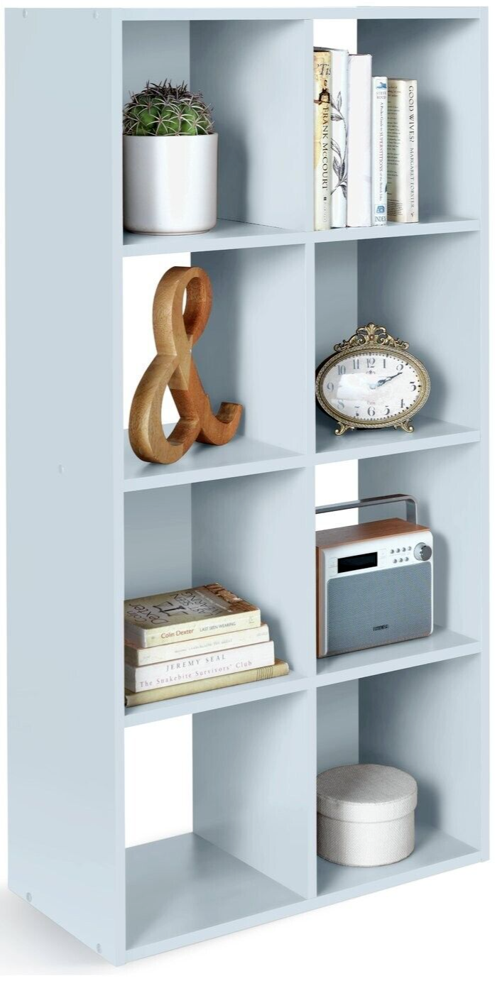 Habitat Home Squares 8 Cube Storage Unit - Grey | Organizer Shelf Living Office