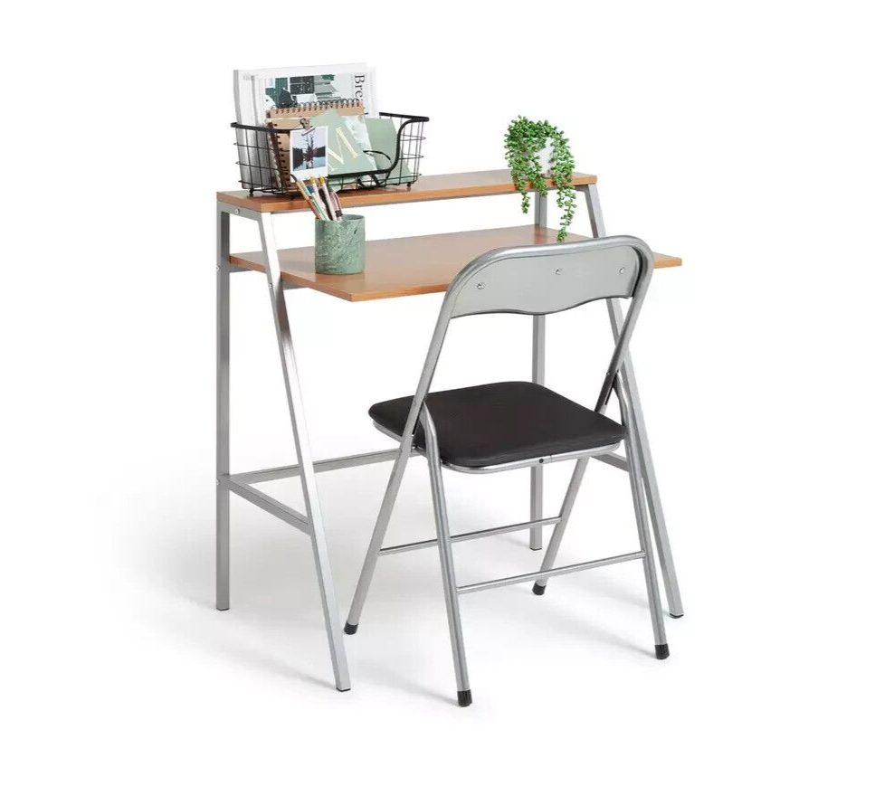 Office Desk and Chair Set - Black