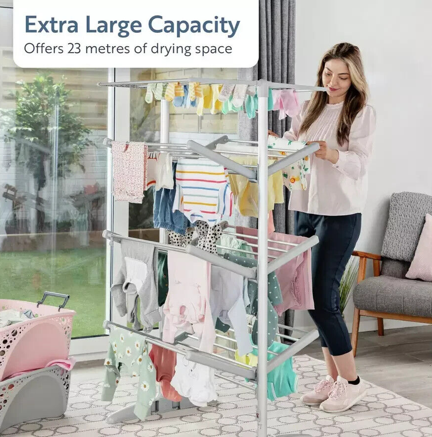 Minky Sure Dri 23m 4 Tier Heated Clothes Airer ( NO Cover )
