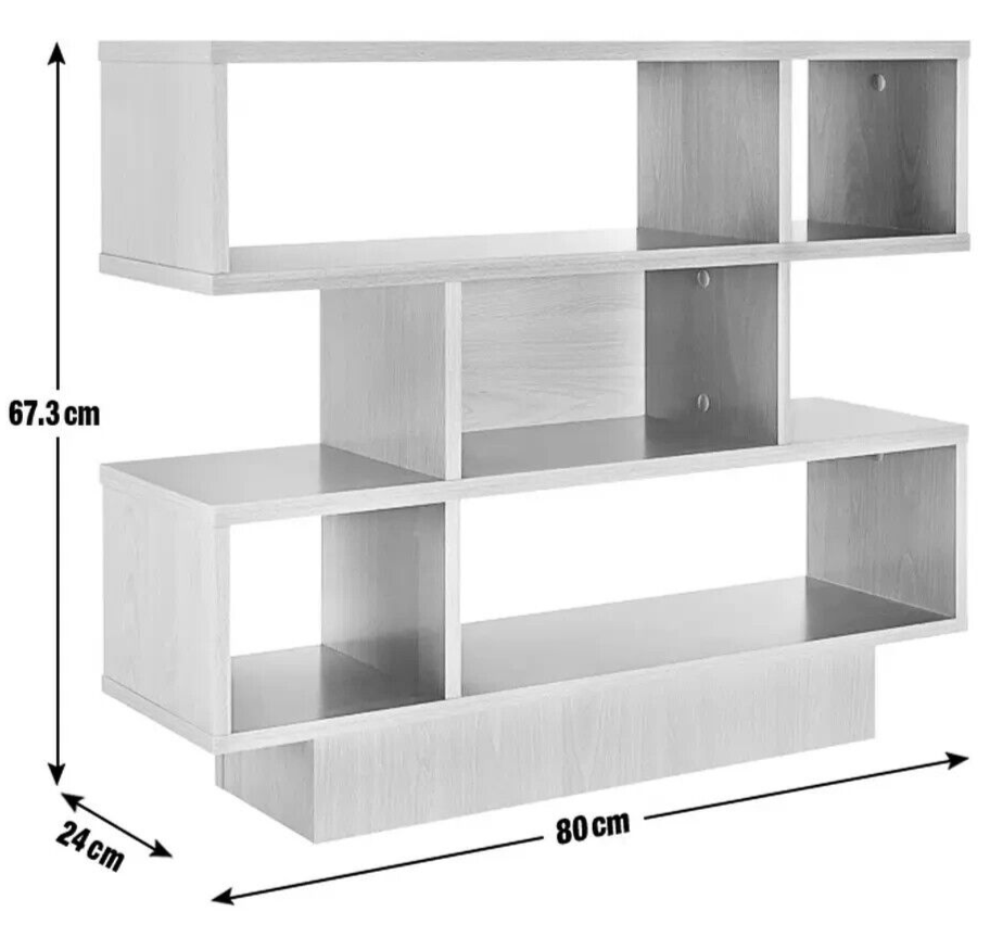 Home Cubes Short Shallow Shelving Unit - Oak Effect