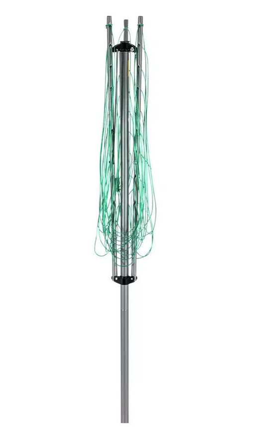 Home 30m 3 Arm Outdoor Washing Line | Heavy Duty Rotary Clothes Dryer for Garden