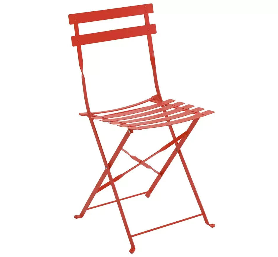Habitat Eve 2 Seater Folding Metal Garden Bistro Set- Orange