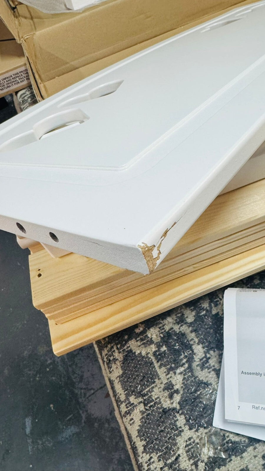 Habitat Home Mia Single Bed Frame with 2 Drawers White | Storage Bed ( B Grade )