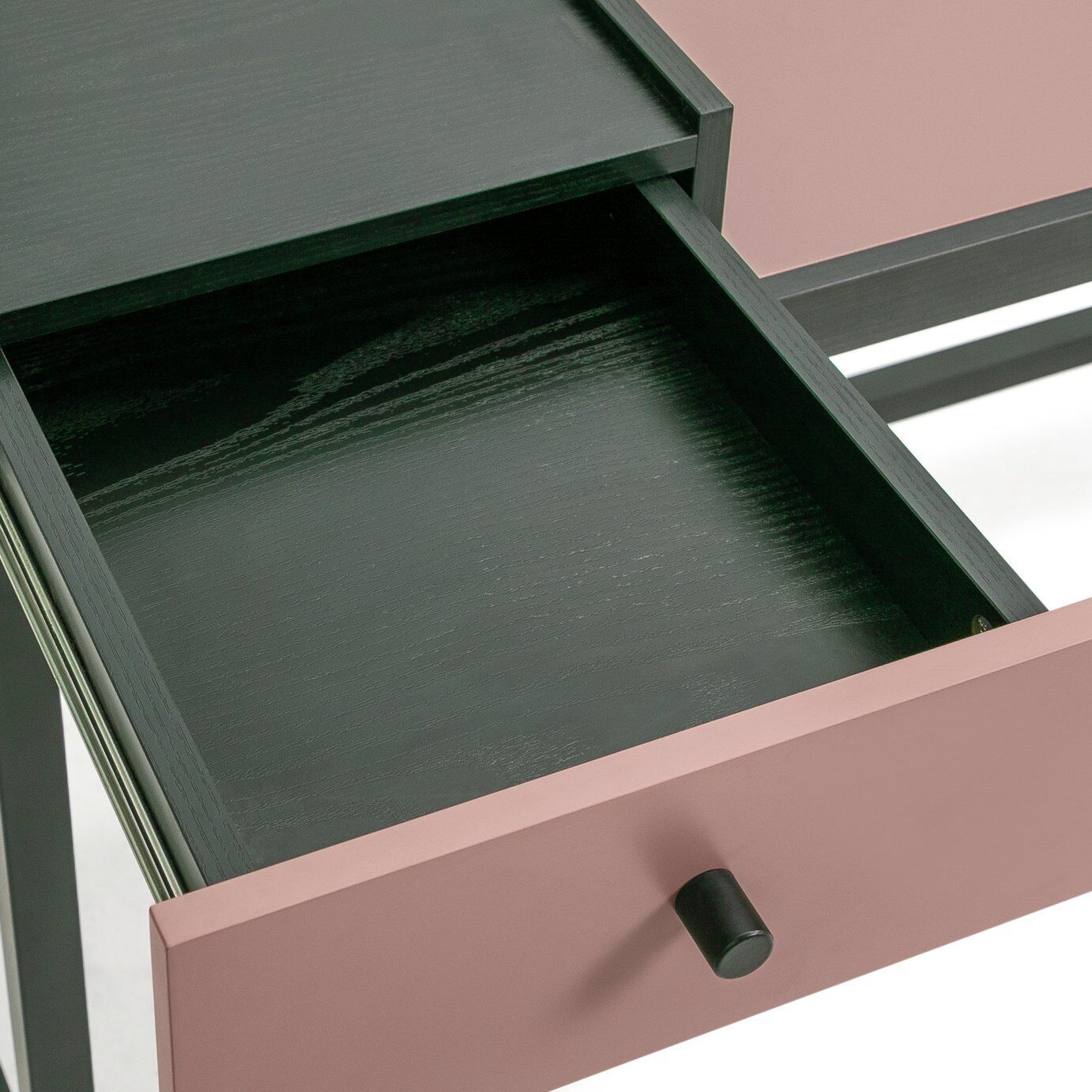 Habitat Margot 1 Drawer Desk - Pink & Black