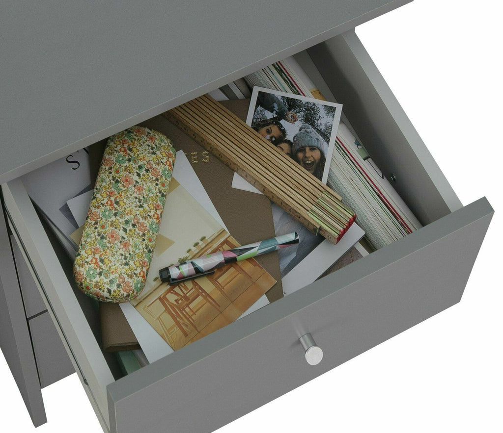Malibu 3 Drawer Office Desk - Grey ( B Grade )
