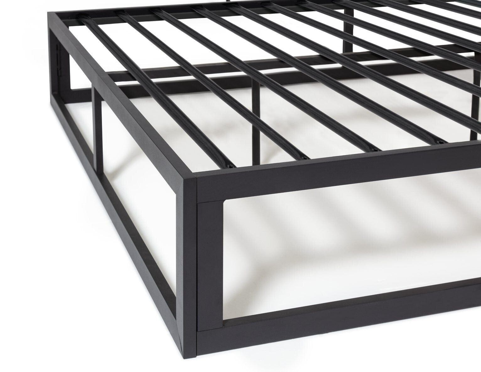 Platform Small Double Metal Bed Frame - Black