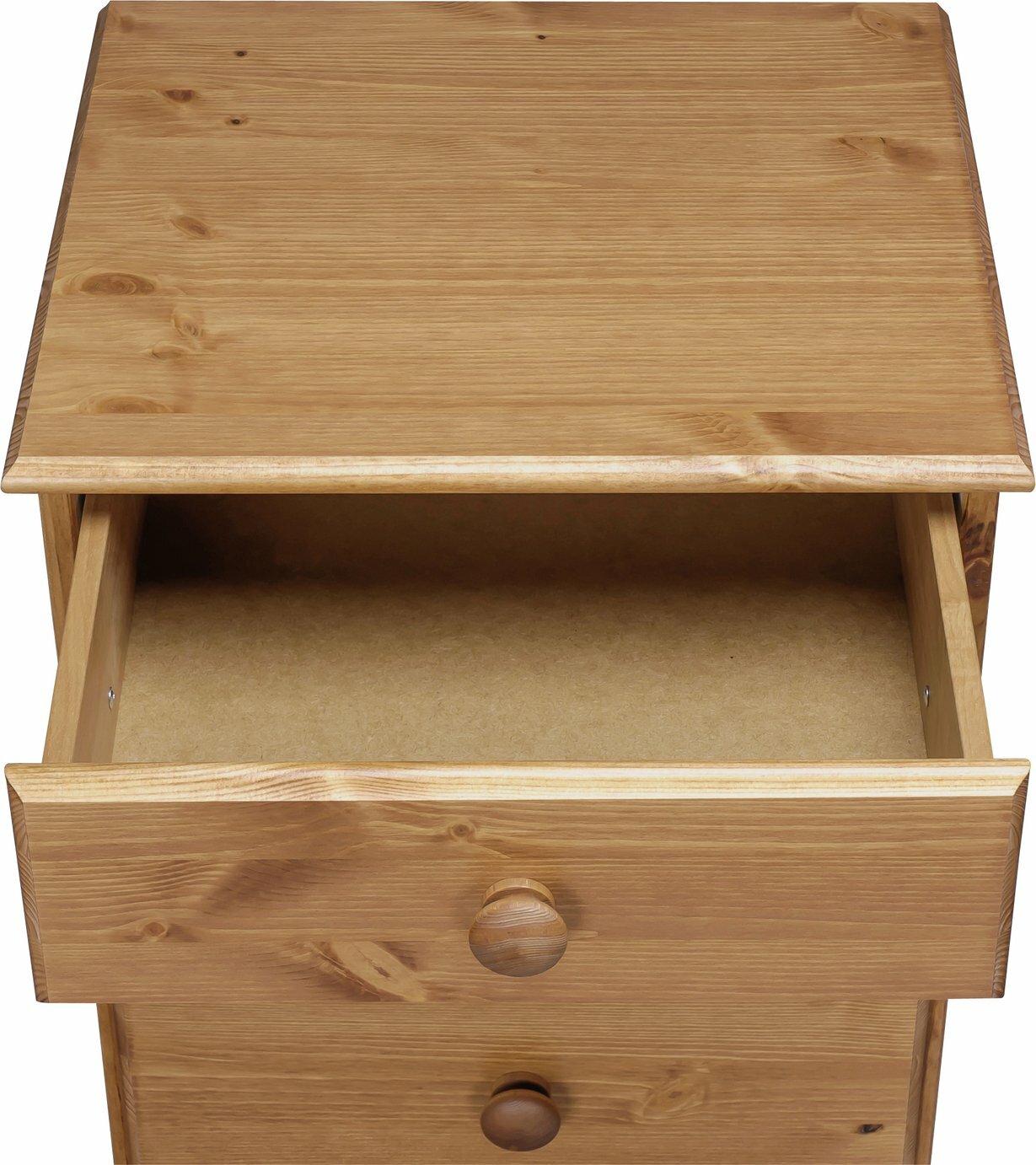Nordic 3 Drawer Bedside Cabinet - Pine