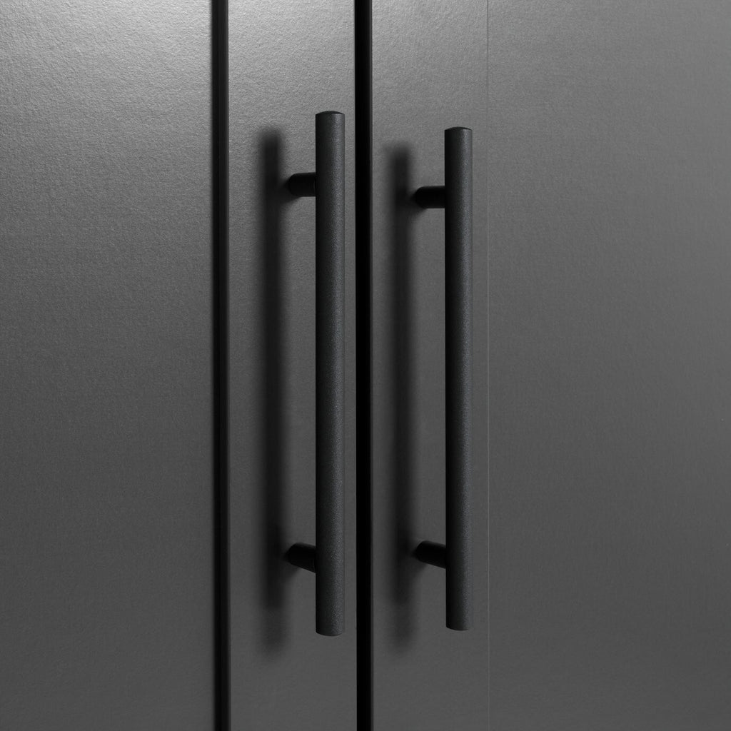 Habitat Munich Panelled 2 Door Wardrobe - Anthracite ( B Grade 33394 - 33397 )