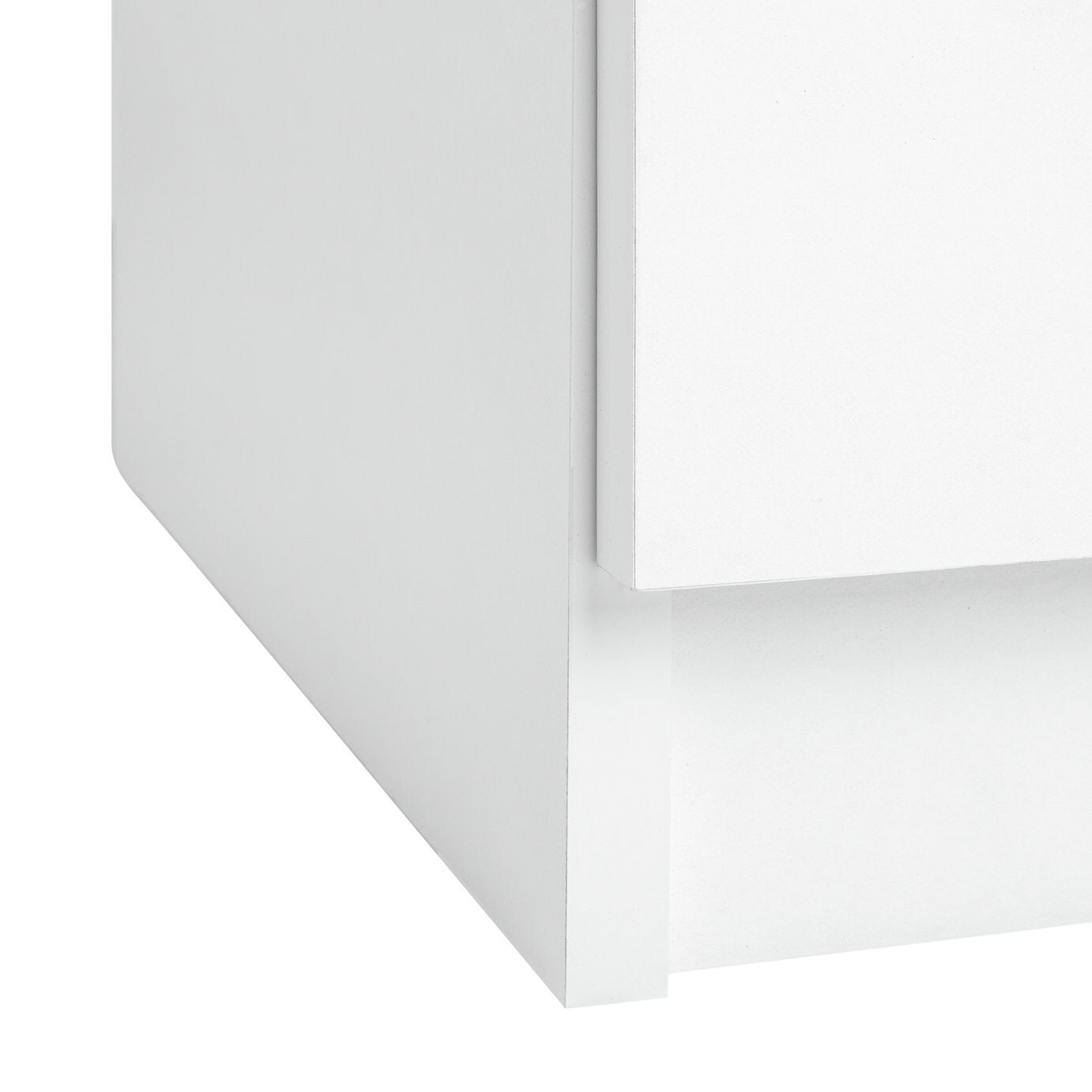 Brisbane 3 Drawer Bedside - White