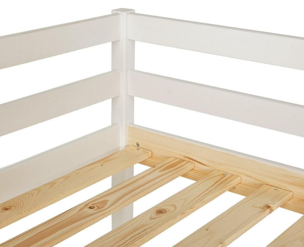 Kaycie Mid Sleeper Single Bed Frame - White