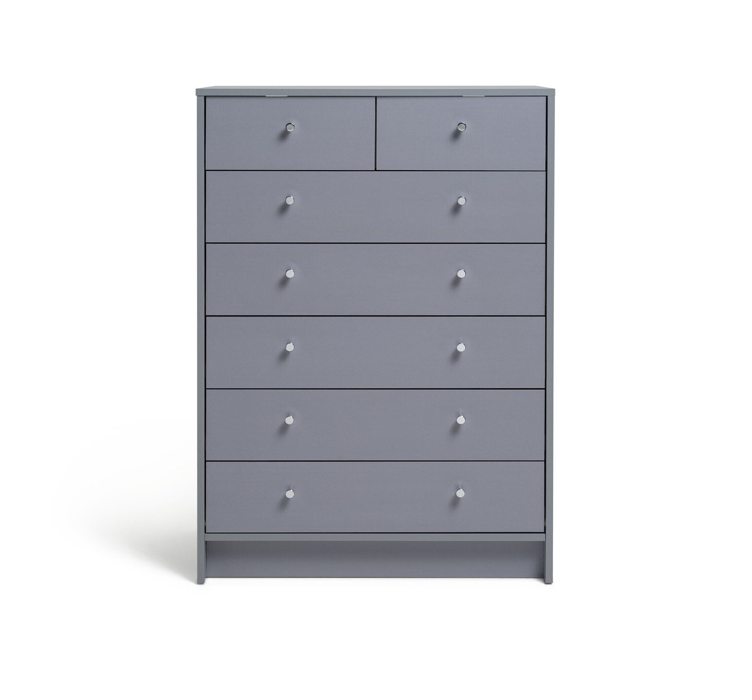 Malibu 5+2 Drawer Chest - Grey  ( B Grade )