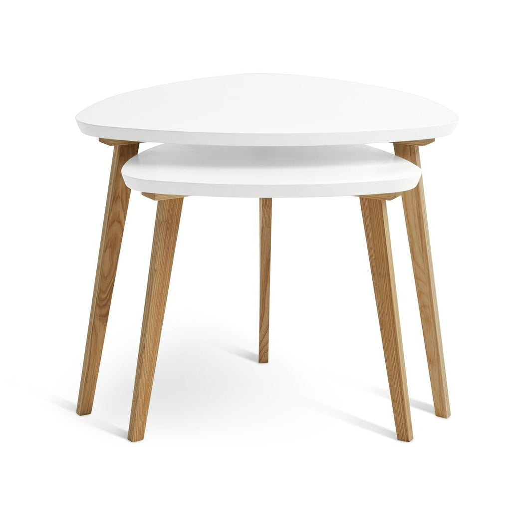 Habitat Cato Nest of 2 Tables - White
