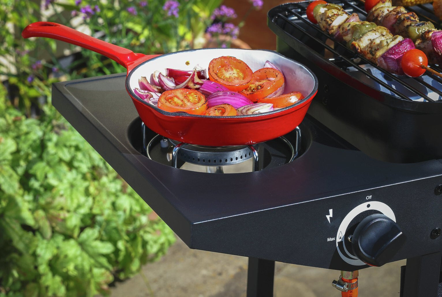 2 Burner Gas BBQ with Side Burner