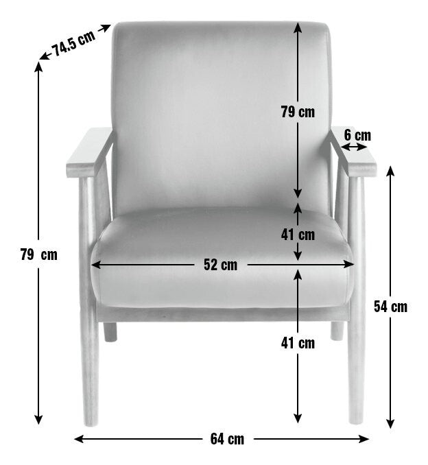 Home Watson Leather Chair - Black
