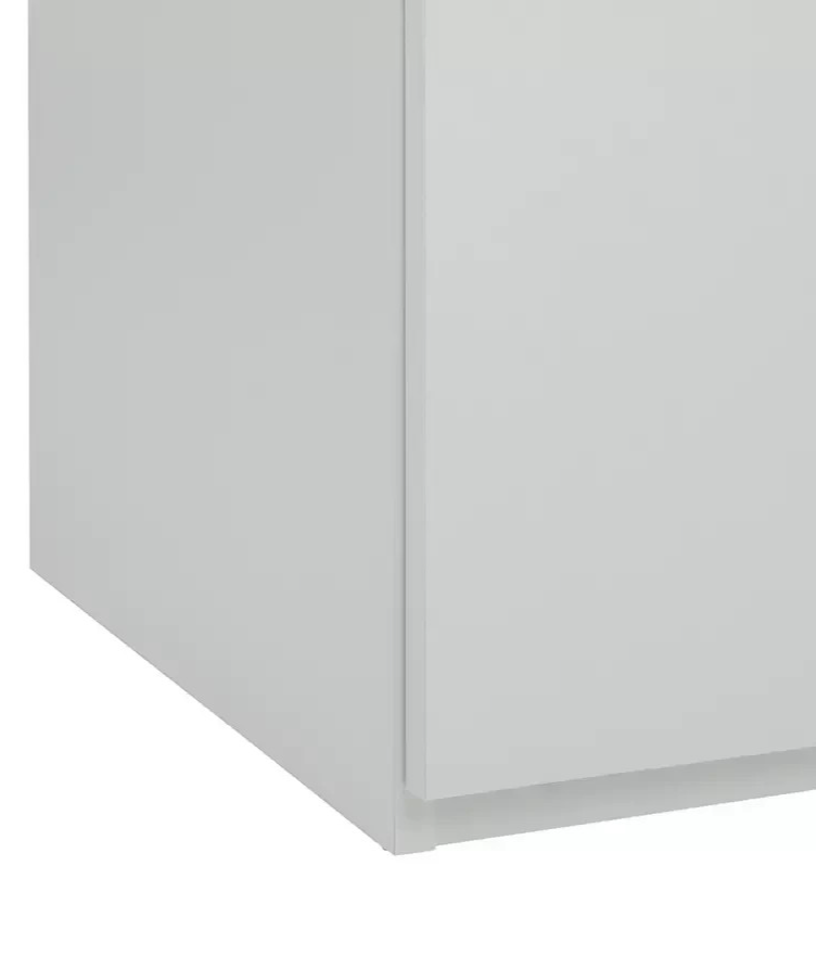 Brisbane 4 Door 3 Drawers Wardrobe - Grey ( B Grade )