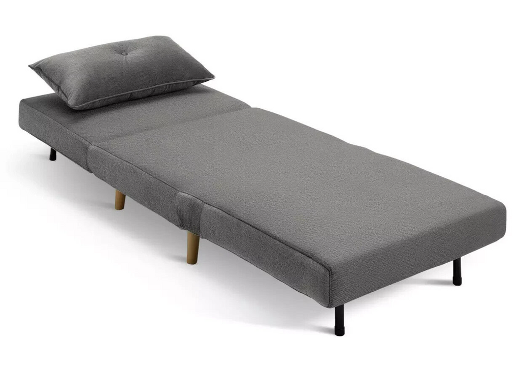 Habitat Roma Single Compact Fabric Chairbed - Grey