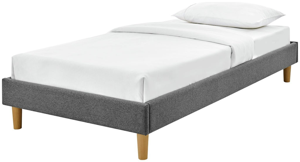 Home Arthur Platform Double Bed Frame - Dark Grey | Modern bed frame