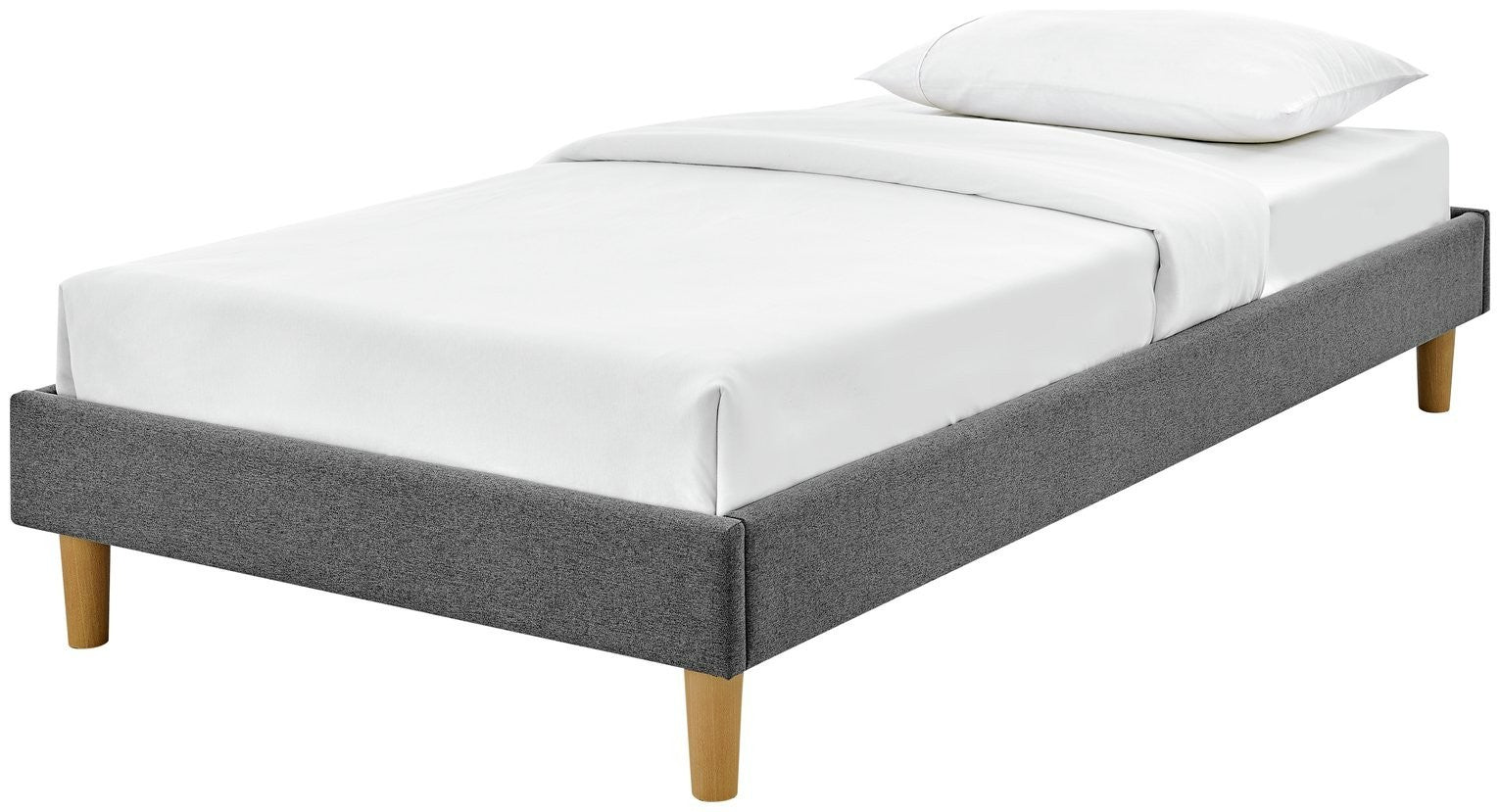 Home Arthur Platform Double Bed Frame - Dark Grey | Modern bed frame