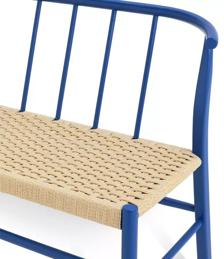 Habitat 60 Scottie Oak Bench - Blue