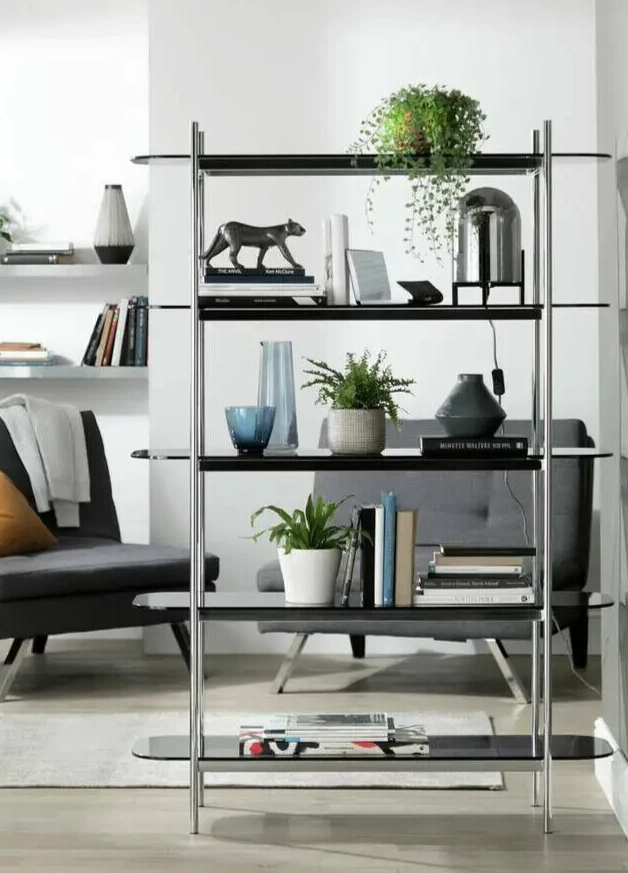 Habitat Neo Wide Shelving Unit - Chrome