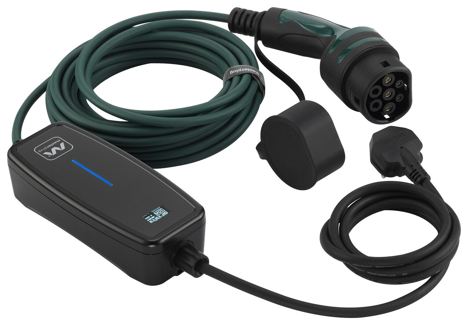 Masterplug 10m Mode 2 EV Charging Cable with 13A 3-Pin Plug