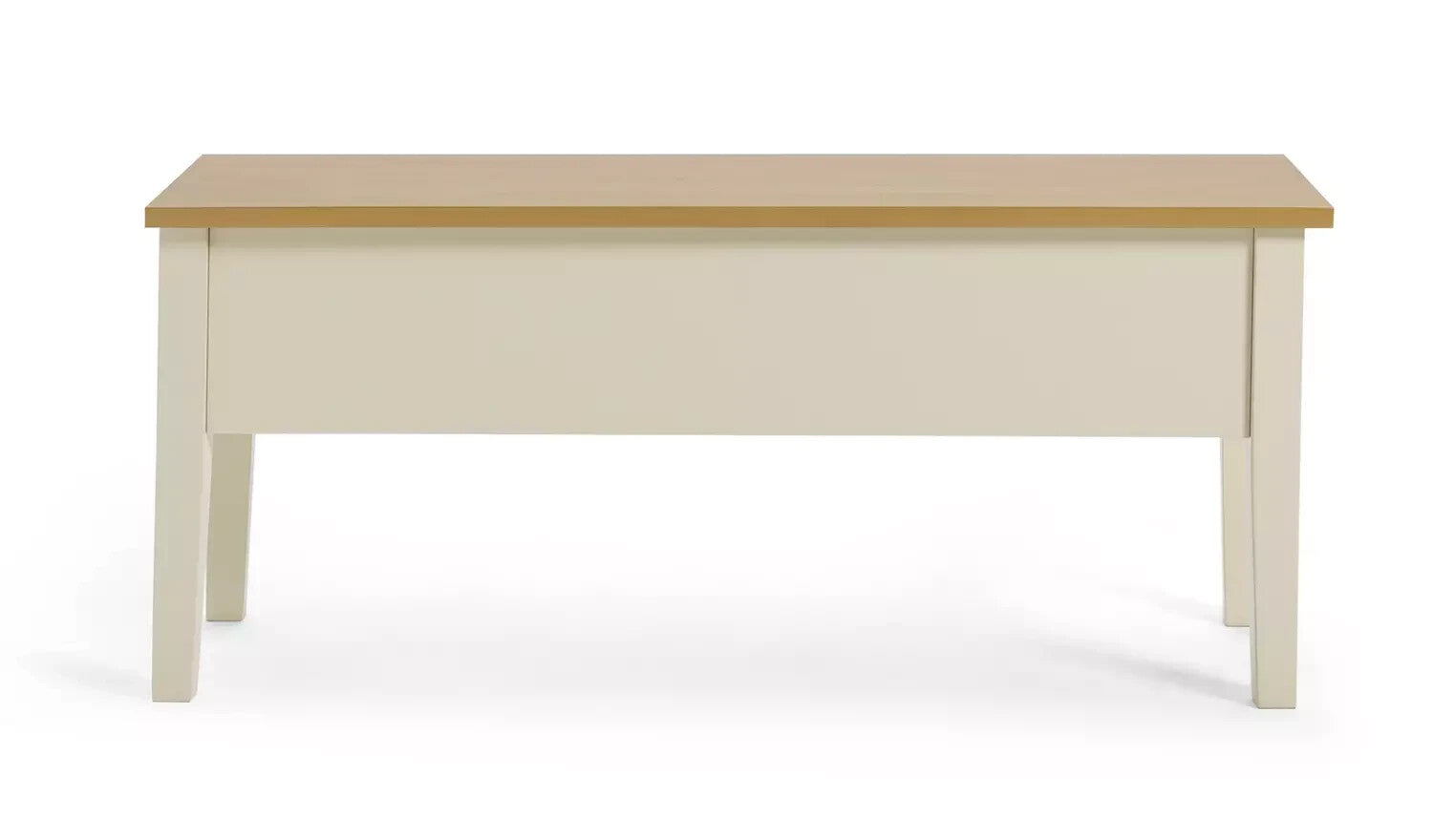 Chicago Solid Wood Storage Bench - Off White