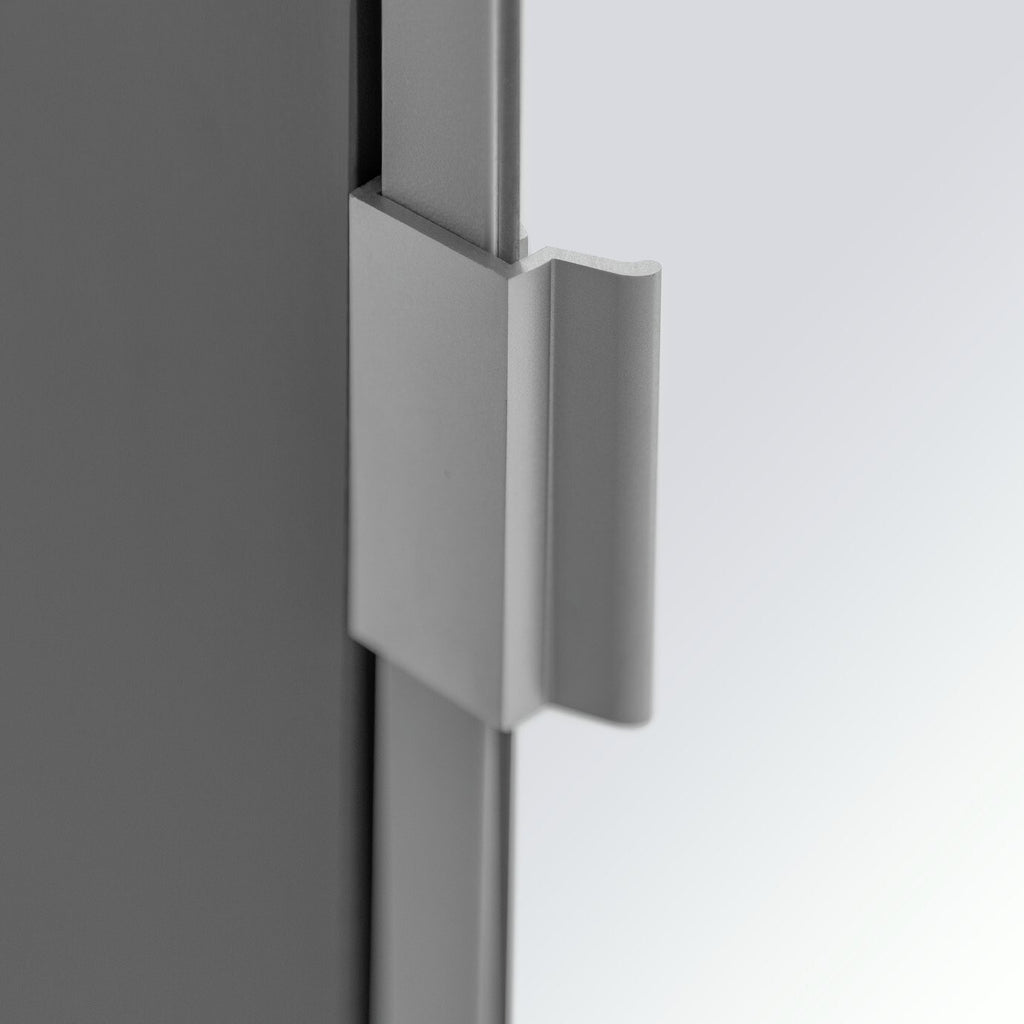 Habitat Munich 1 Door Mirror Wardrobe - Anthracite