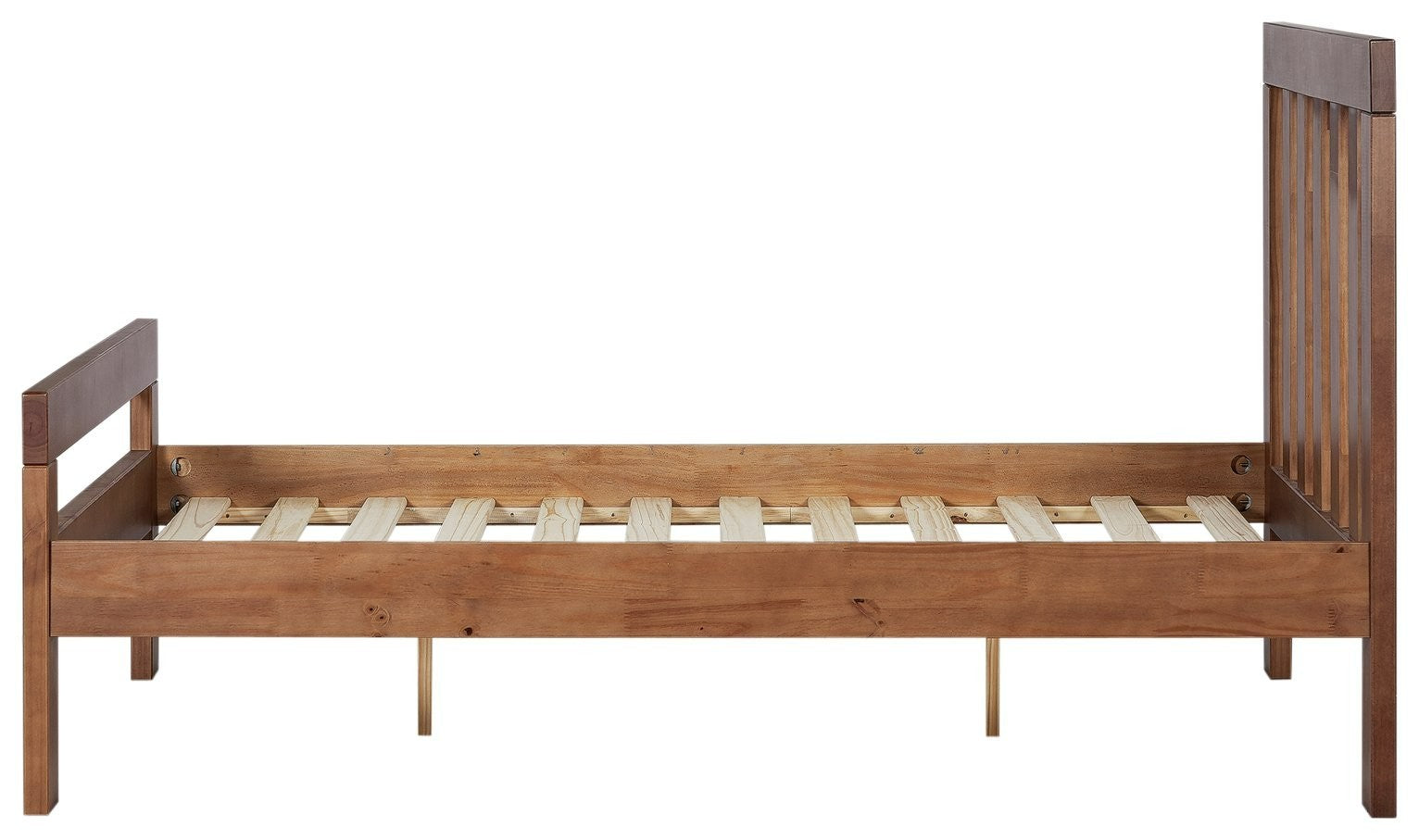 Home Chile Kingsize Wooden Bed Frame - Dark Wood | classic wooden bed frame