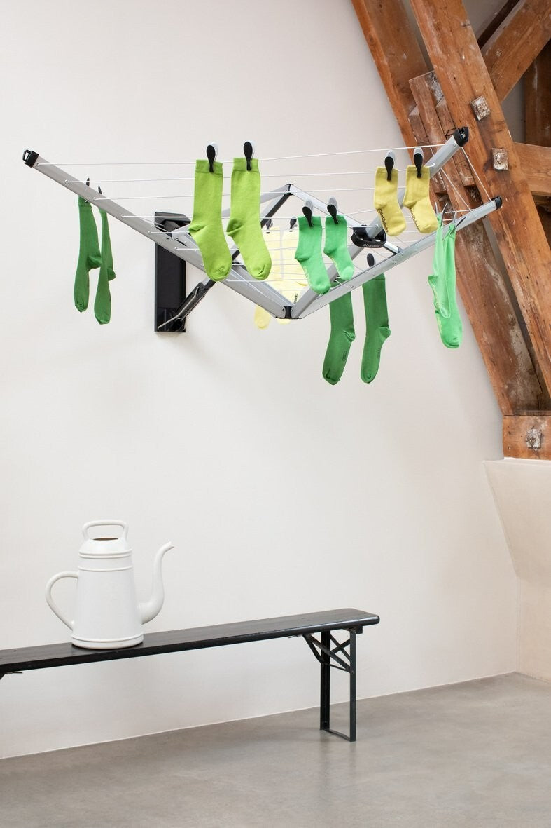 Brabantia Wall Fix 24m Clothes Airer with Protection