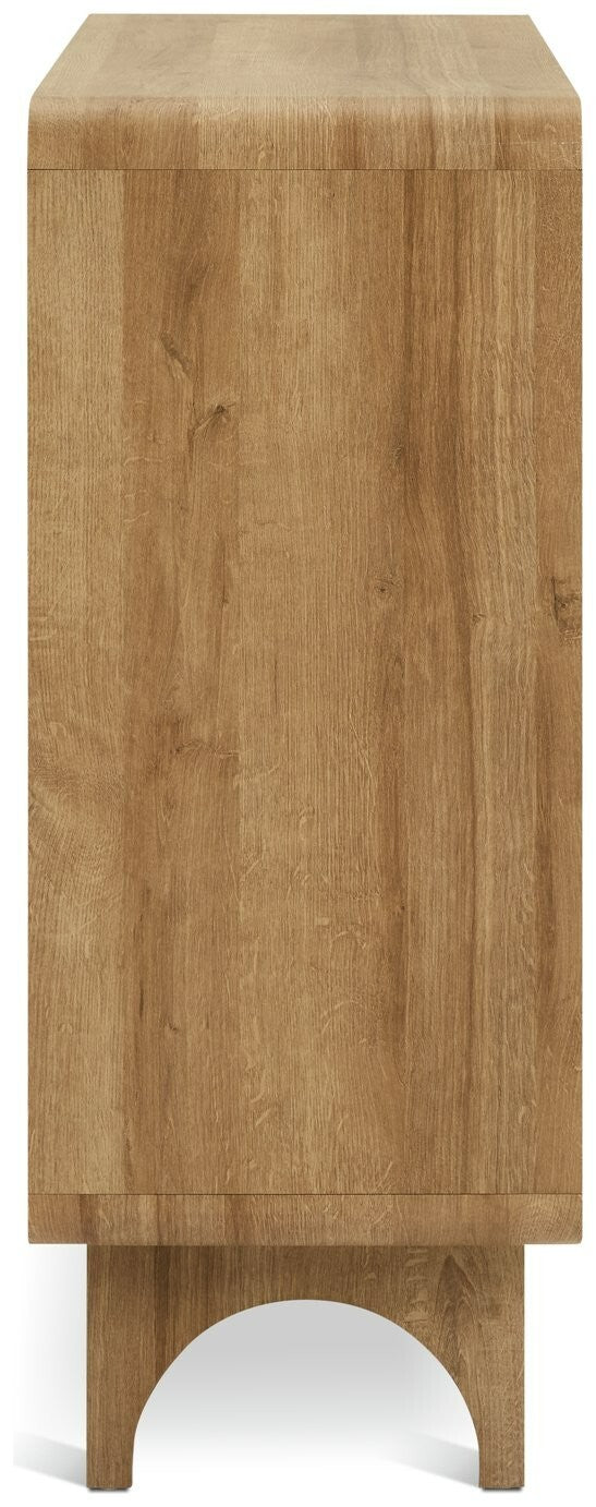 Habitat Nantes 3 Door Shoe Storage Cabinet - Oak | Oak Shoe Cupboard Hallway