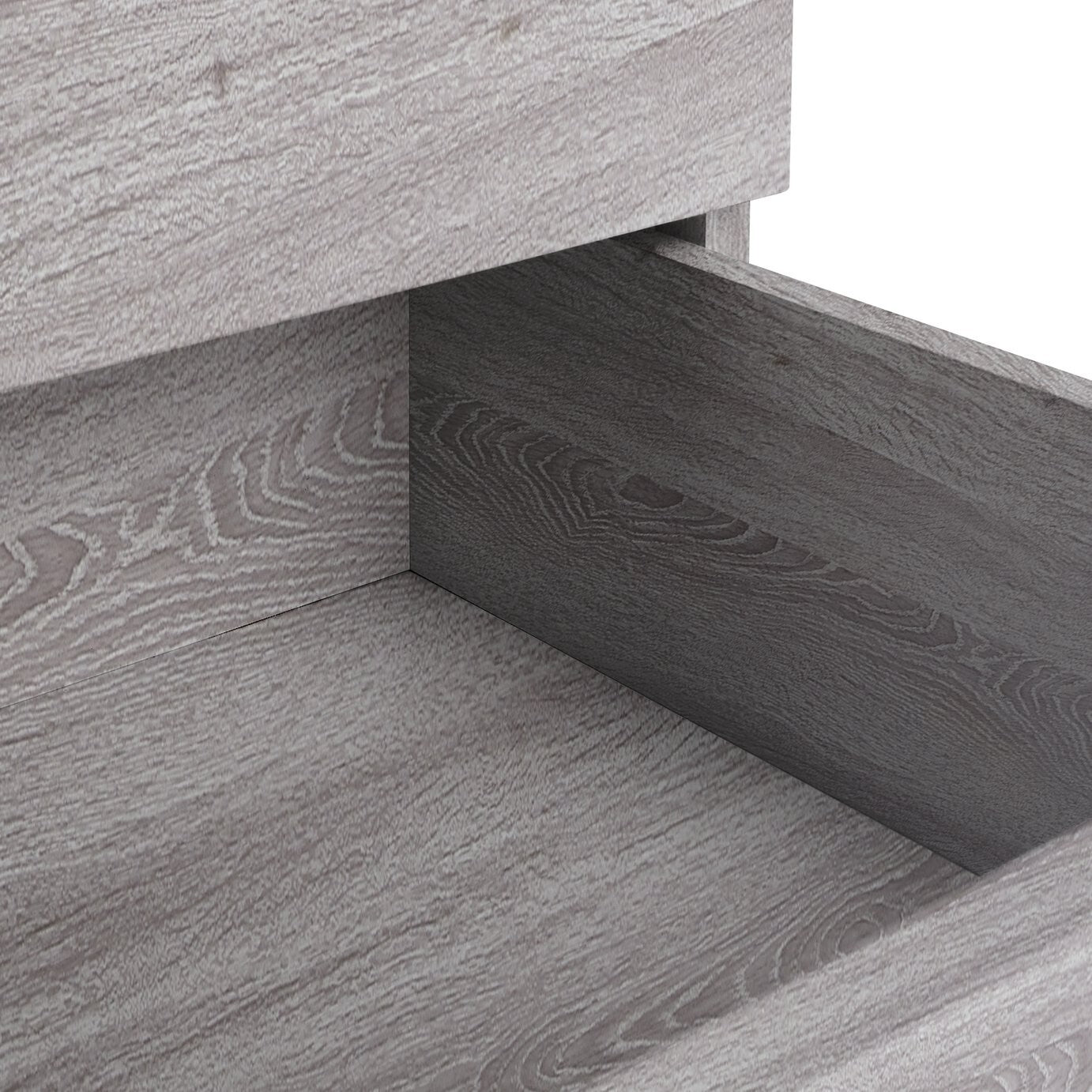 Brisbane 3 Drawer Bedside â€“ Grey Oak