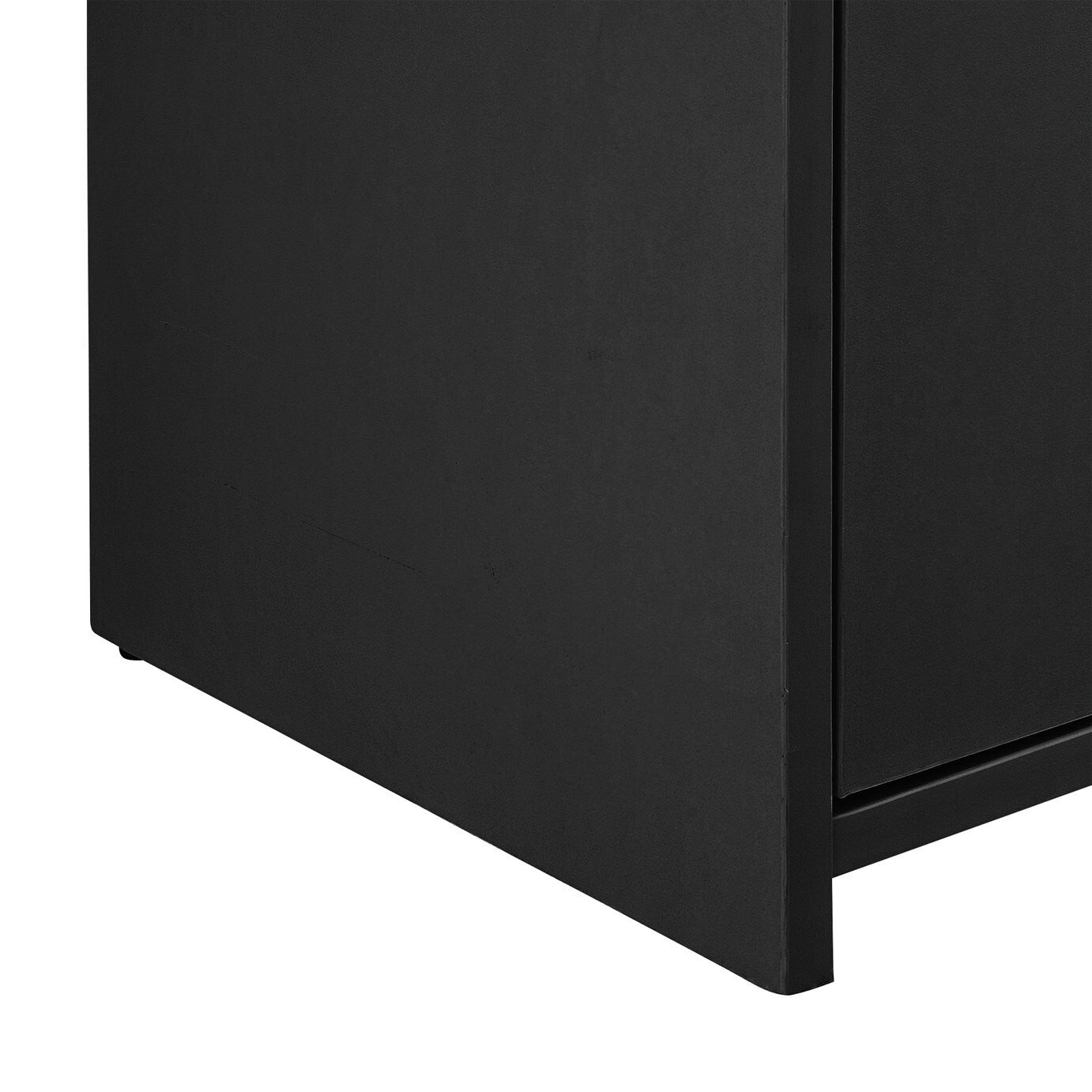Home Prime Mirrored Tallboy - Black