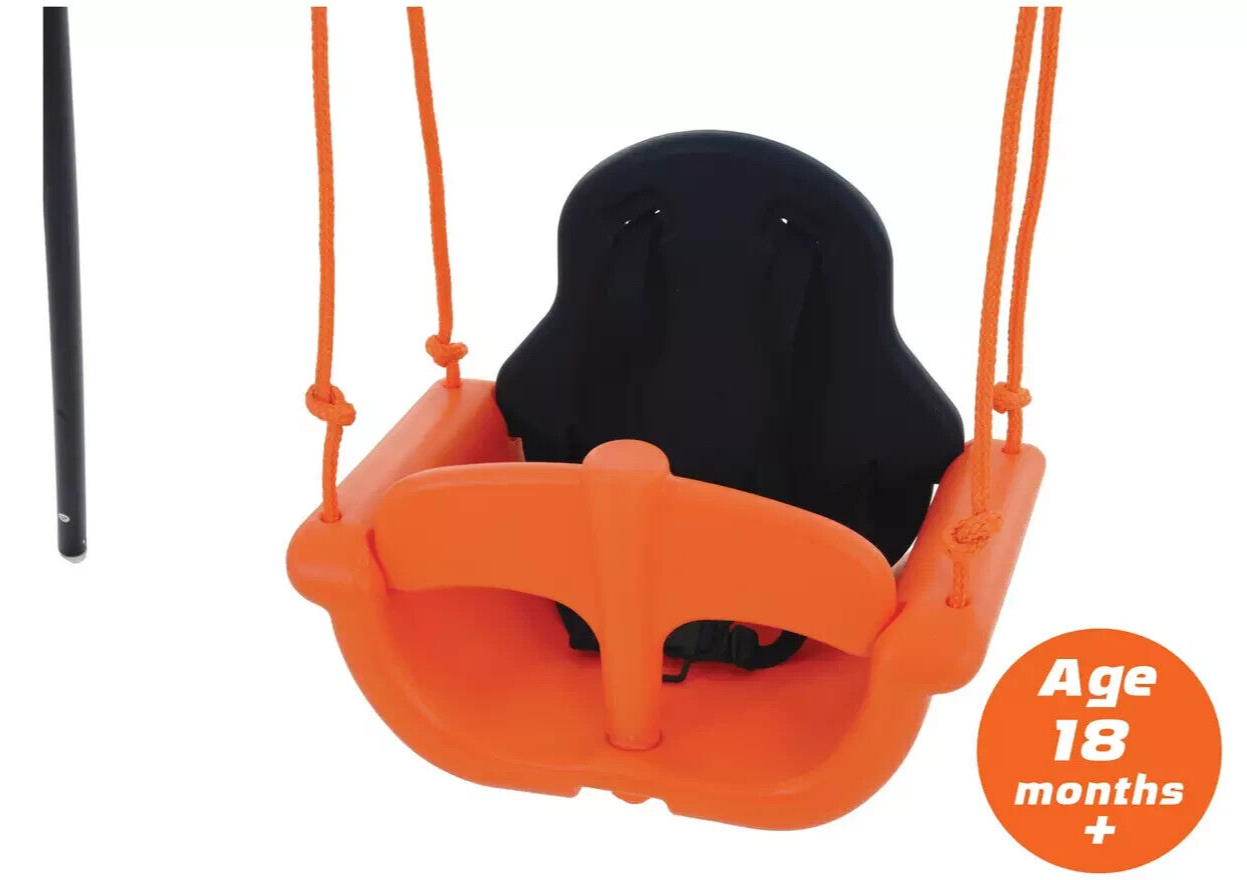 Hedstrom Deluxe 3 in 1 Toddler and Kids Garden Swing | Outdoor Play Swing Set