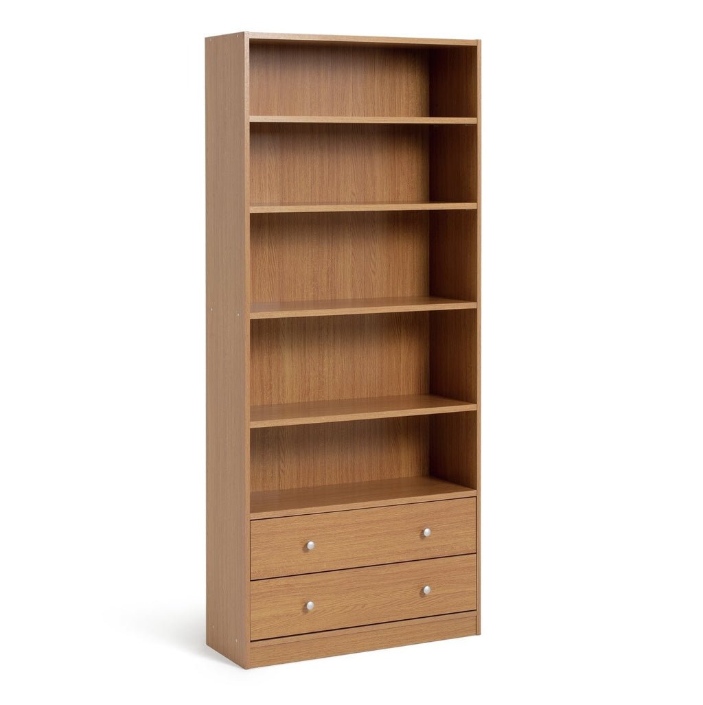 Maine 2 Drawer Bookcase - Oak Effect ( B Grade 32460 - 32461 )