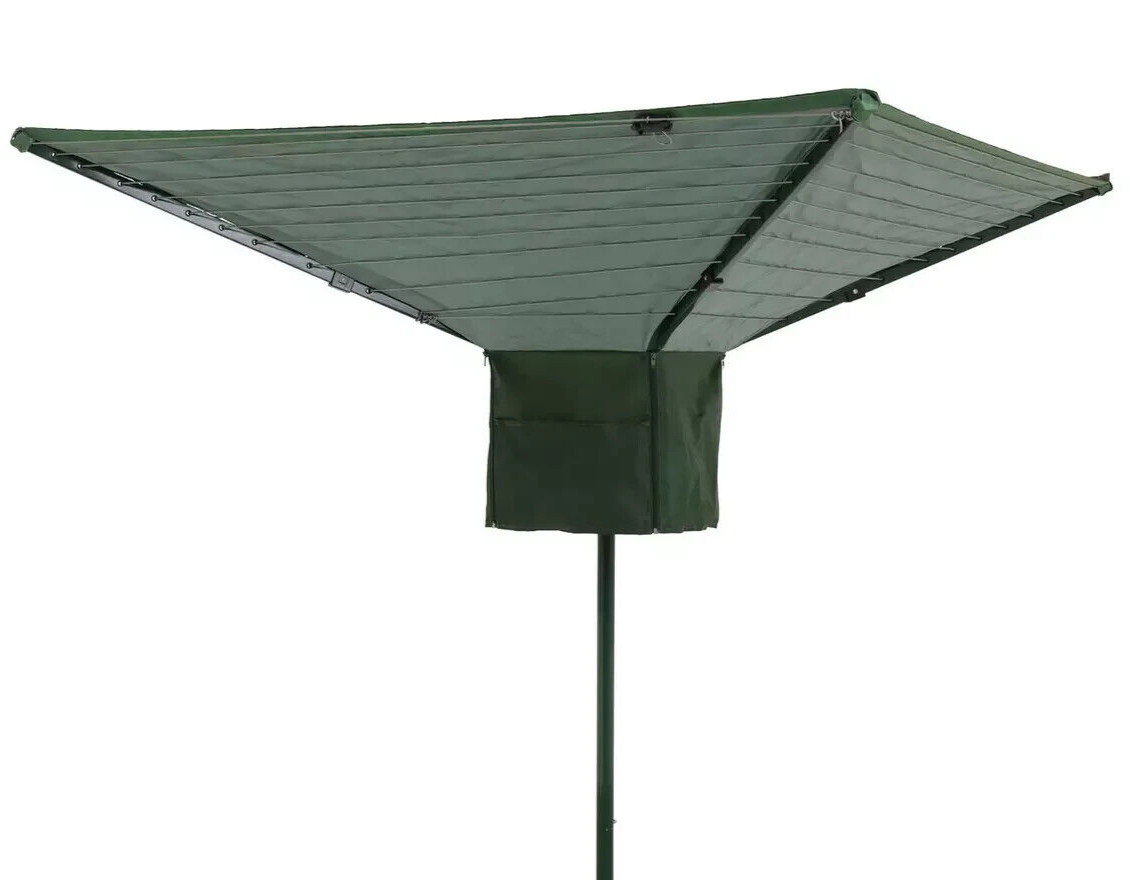 45m 4 Arm Rotary Airer with Shower Cover