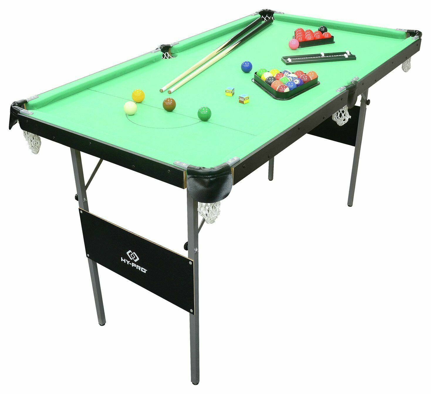 Hy-Pro 4ft 6in Folding Snooker and Pool Table | Compact Game Table ( B Grade )