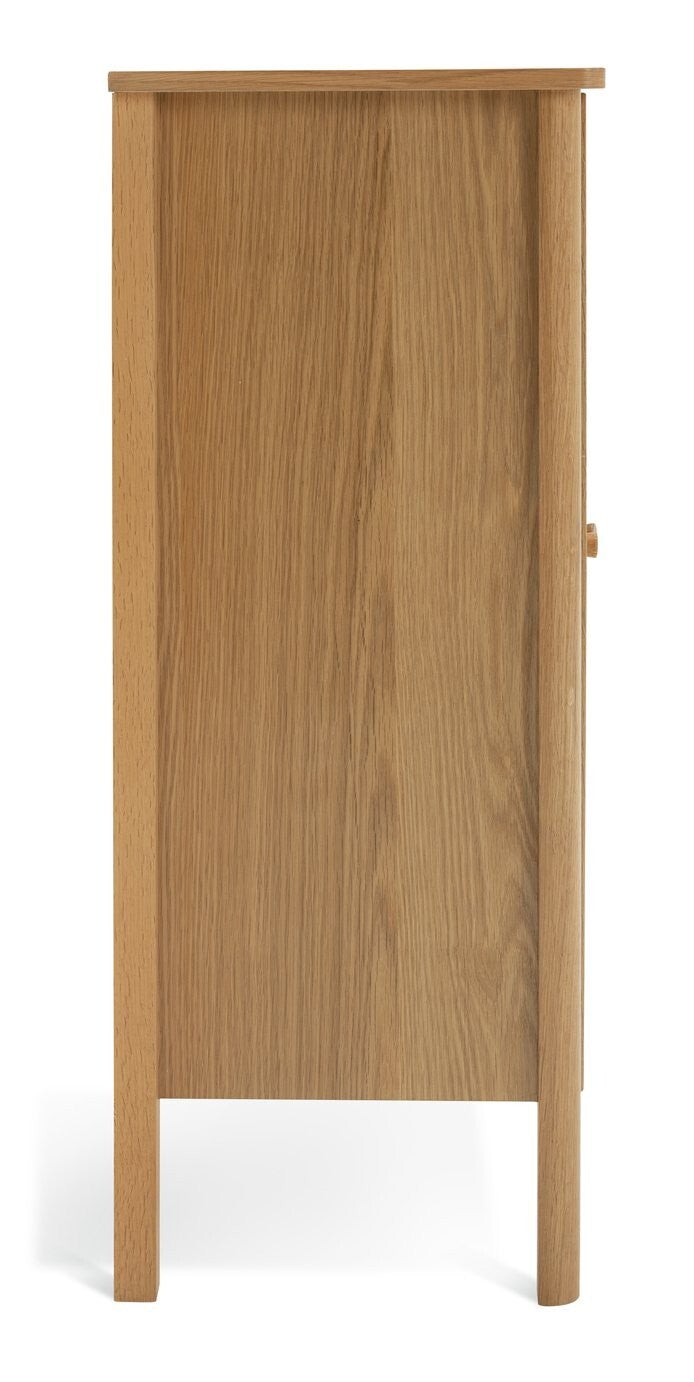 Kent 2 Door Shoe Storage Cabinet - Oak ( B Grade 33939 )