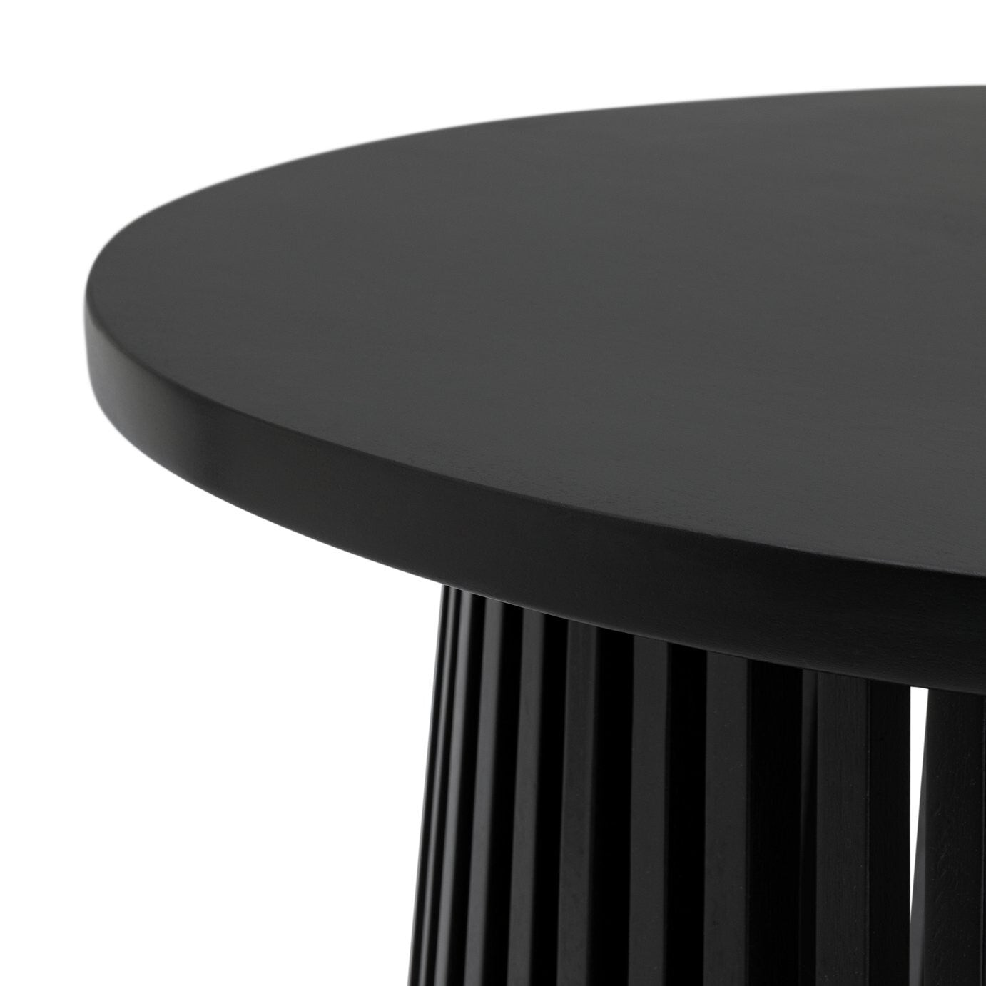 Habitat Jericho Round Coffee Table - Black | Modern Living Room Furniture Table