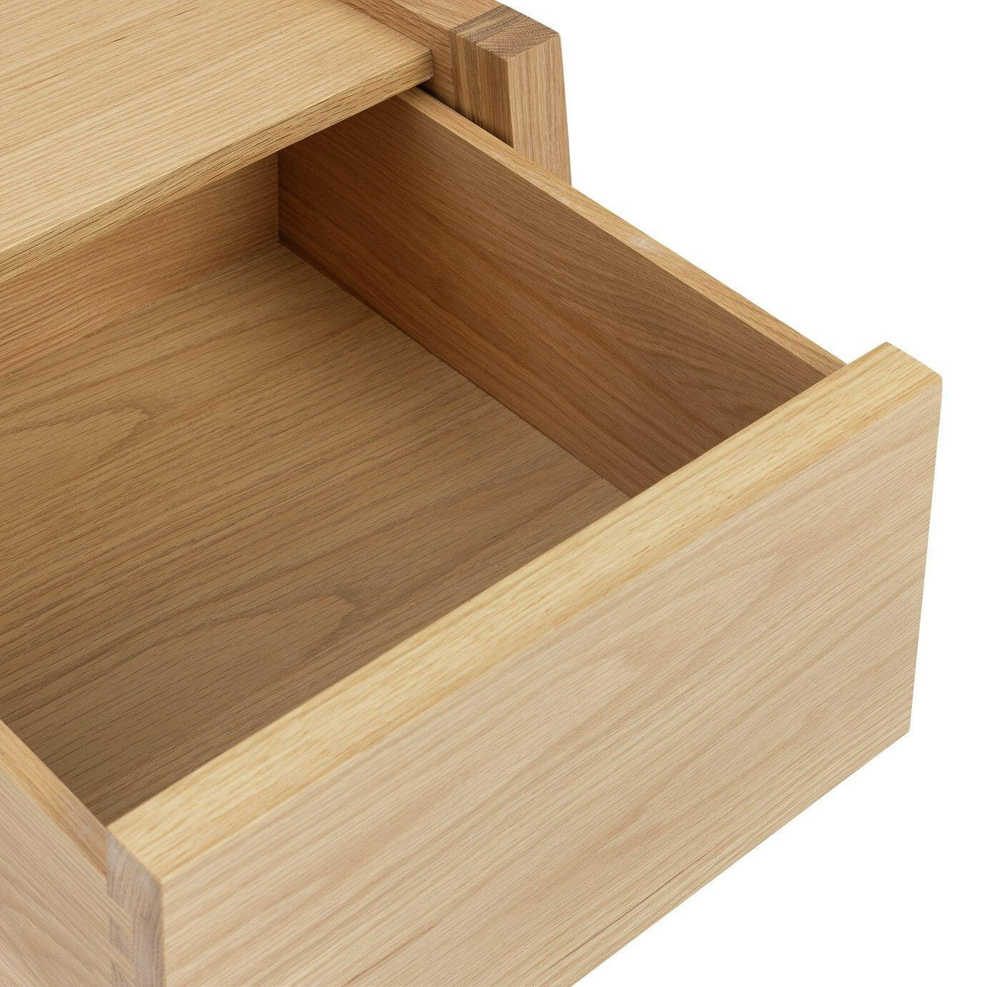 60 Hana 1 Drawer Bedside Table - Oak