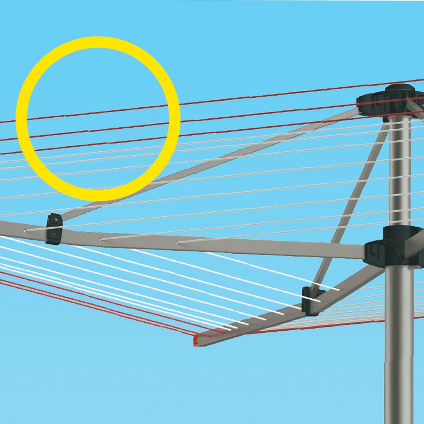 Vileda 60 Metre Super Dry Hoist Rotary Airer