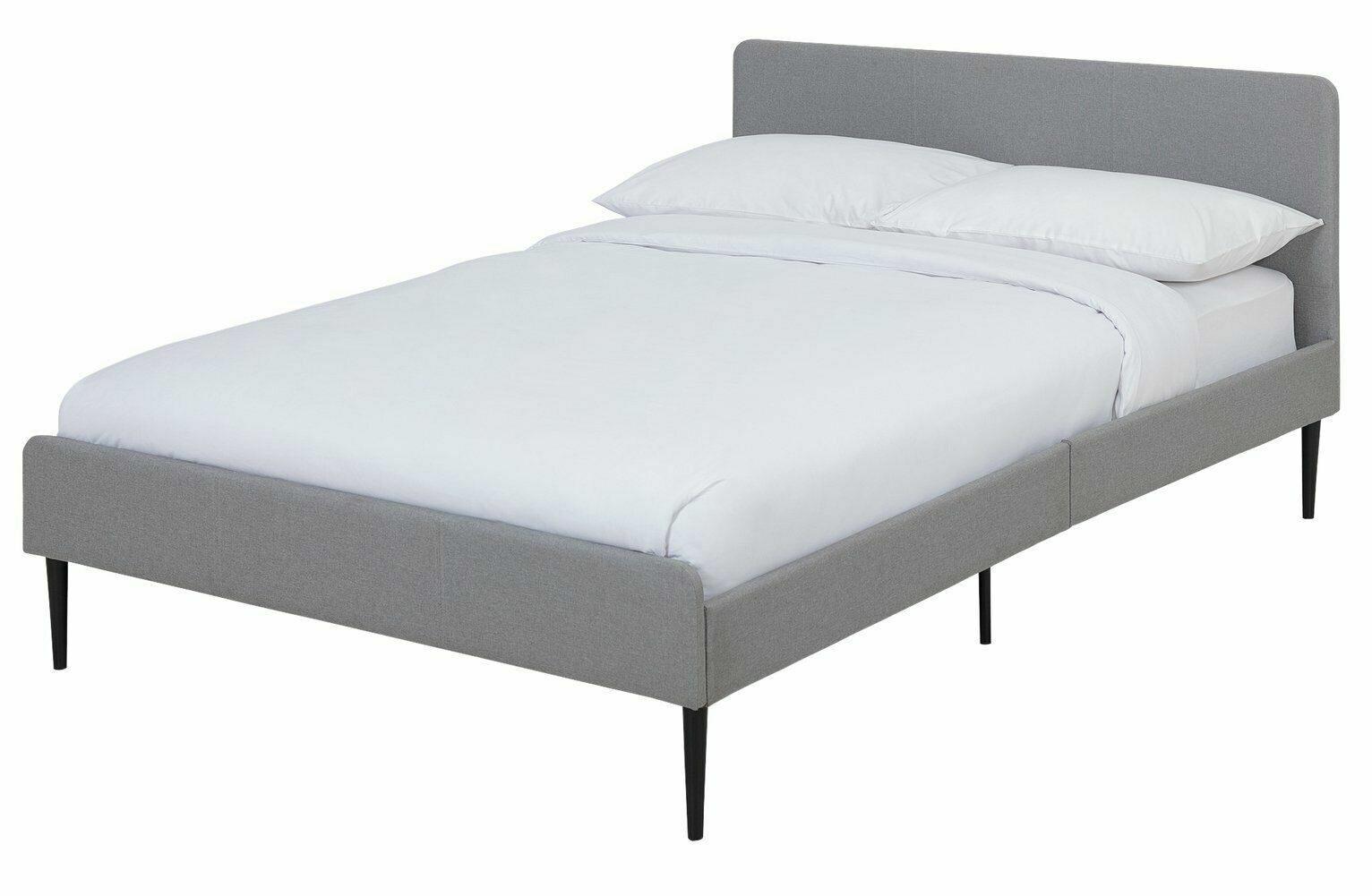 Habitat Kristopher Double Fabric Bed Frame - Grey | Bedroom Furniture for Sleep