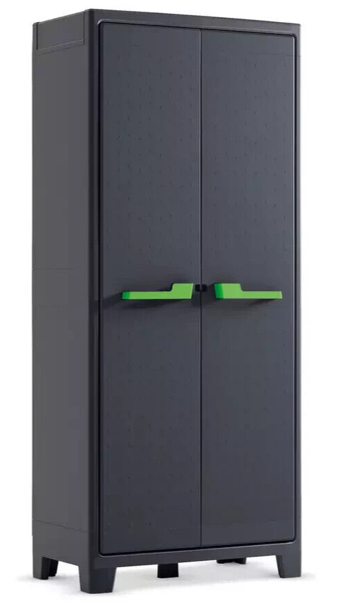Keter Moby Tall Storage Cupboard - Grey