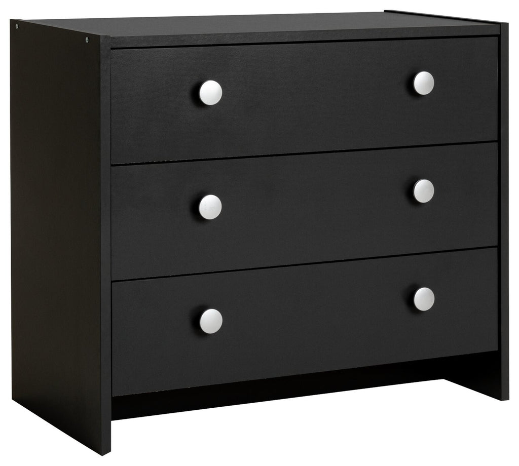 Home Seville 3 Drawer Chest Anthracite | Bedroom Furniture Storage Modern Design