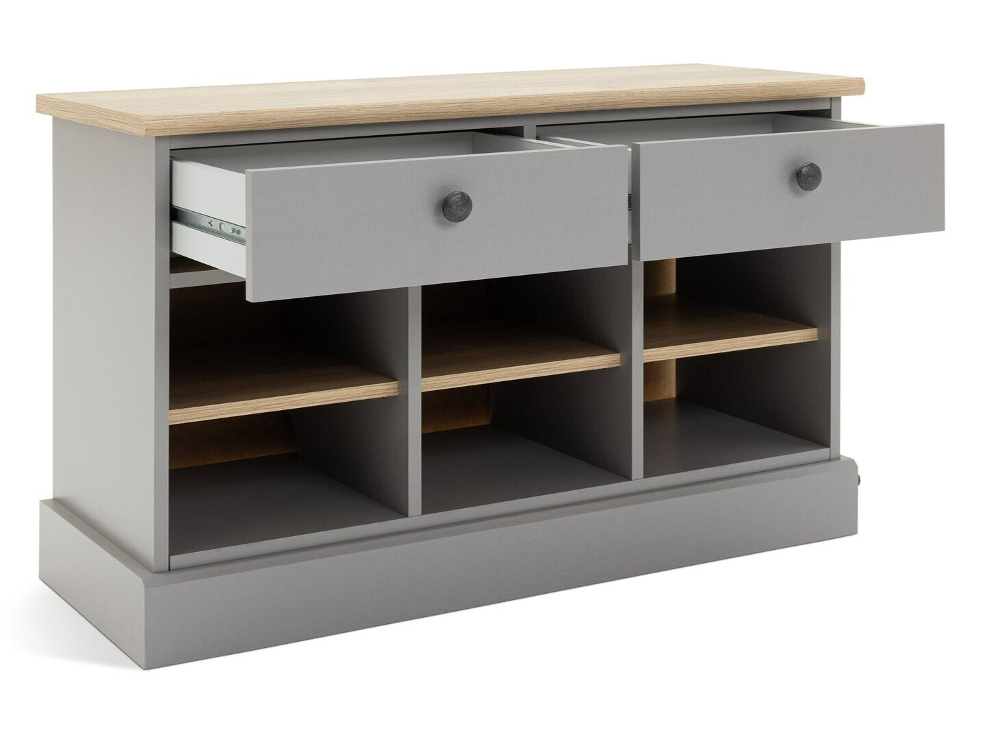Winchester Shoe Storage Bench - Grey