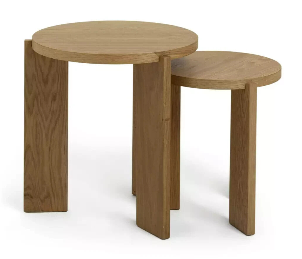 Habitat Xylo Nest of 2 Tables - Oak