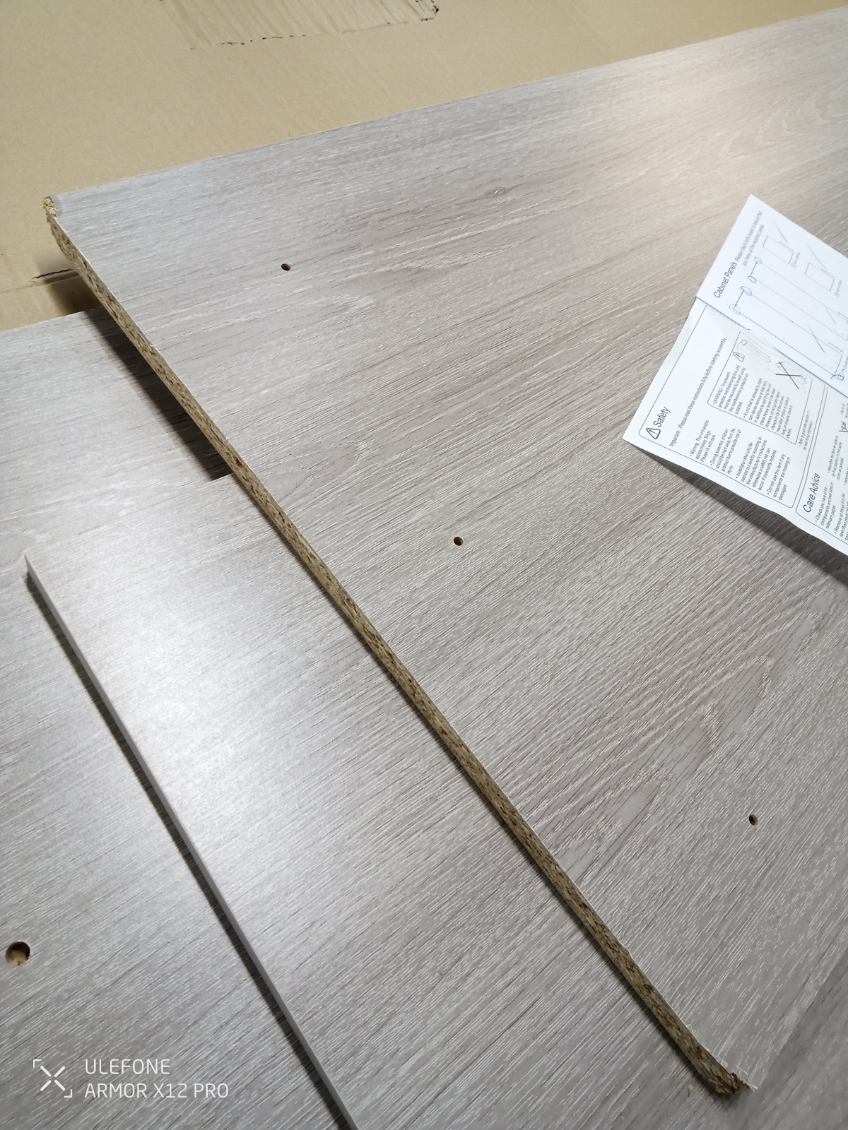 Seville 2 Piece 1 Door Wardrobe Set - Grey & Oak ( B Grade )