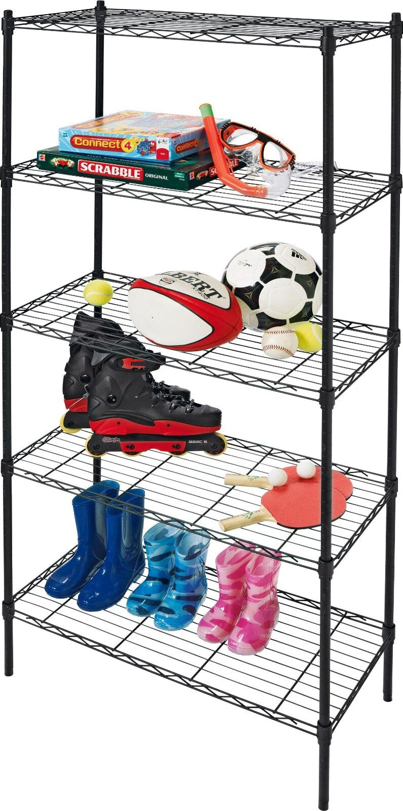 Habitat 5 Tier Heavy Duty Steel Garage Shelving Storage Unit Small