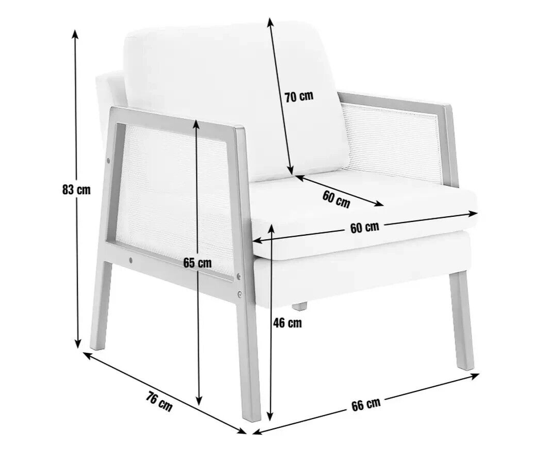 Habitat Rattan Armchair - Cream