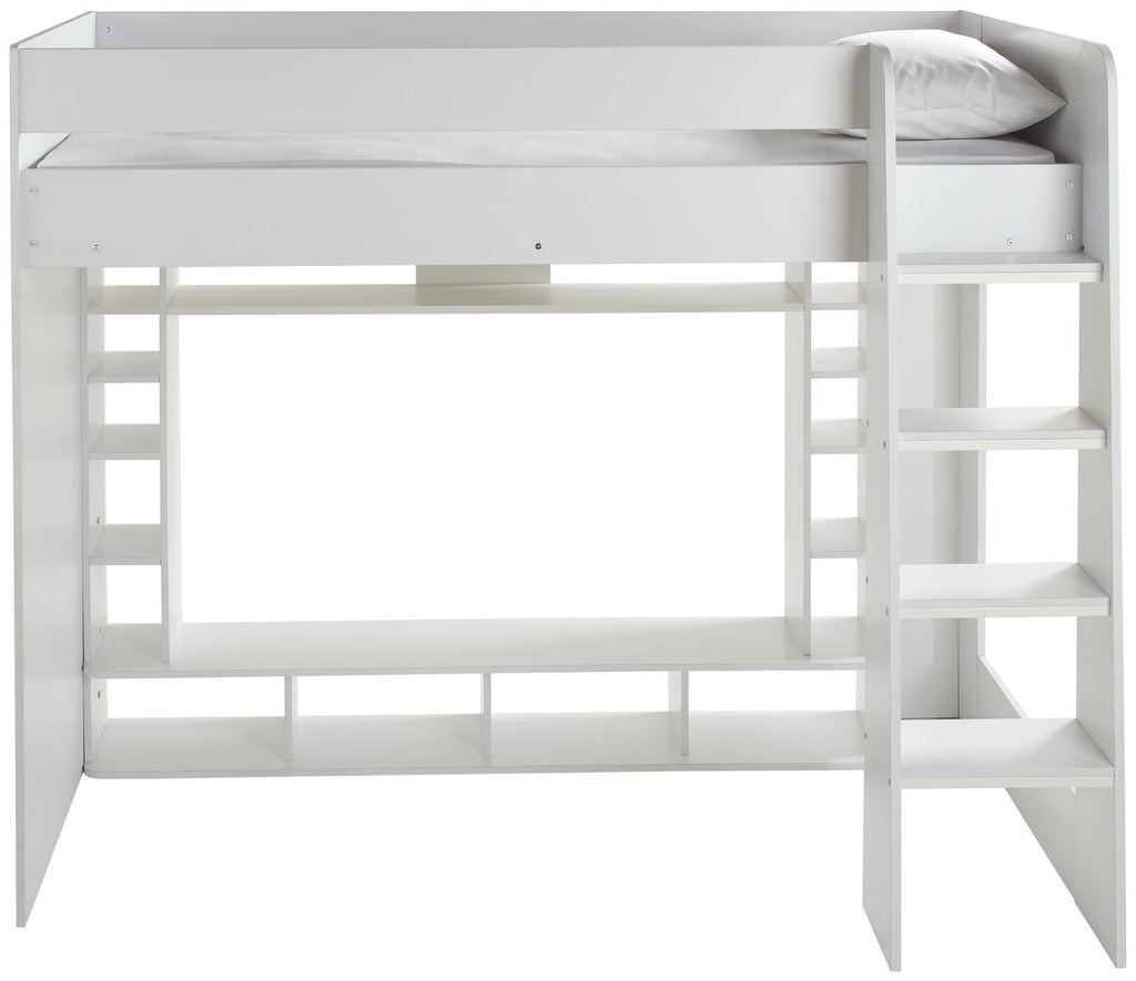 Habitat Gaming High Sleeper Bed Frame - White ( B Grade 48023 - 48028 - 48030 )