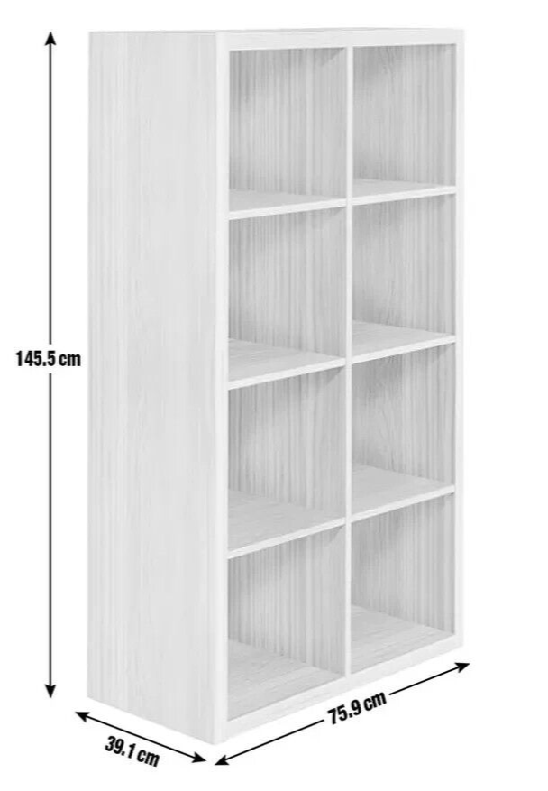 Habitat Squares Plus 8 Cube Storage Unit - Grey | Modern Organizer Shelves